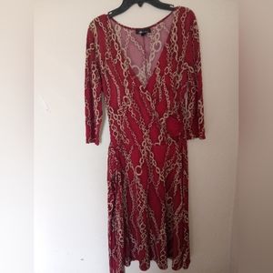 Studio Geometric Tie Around Wrap Dress🌷Size Small